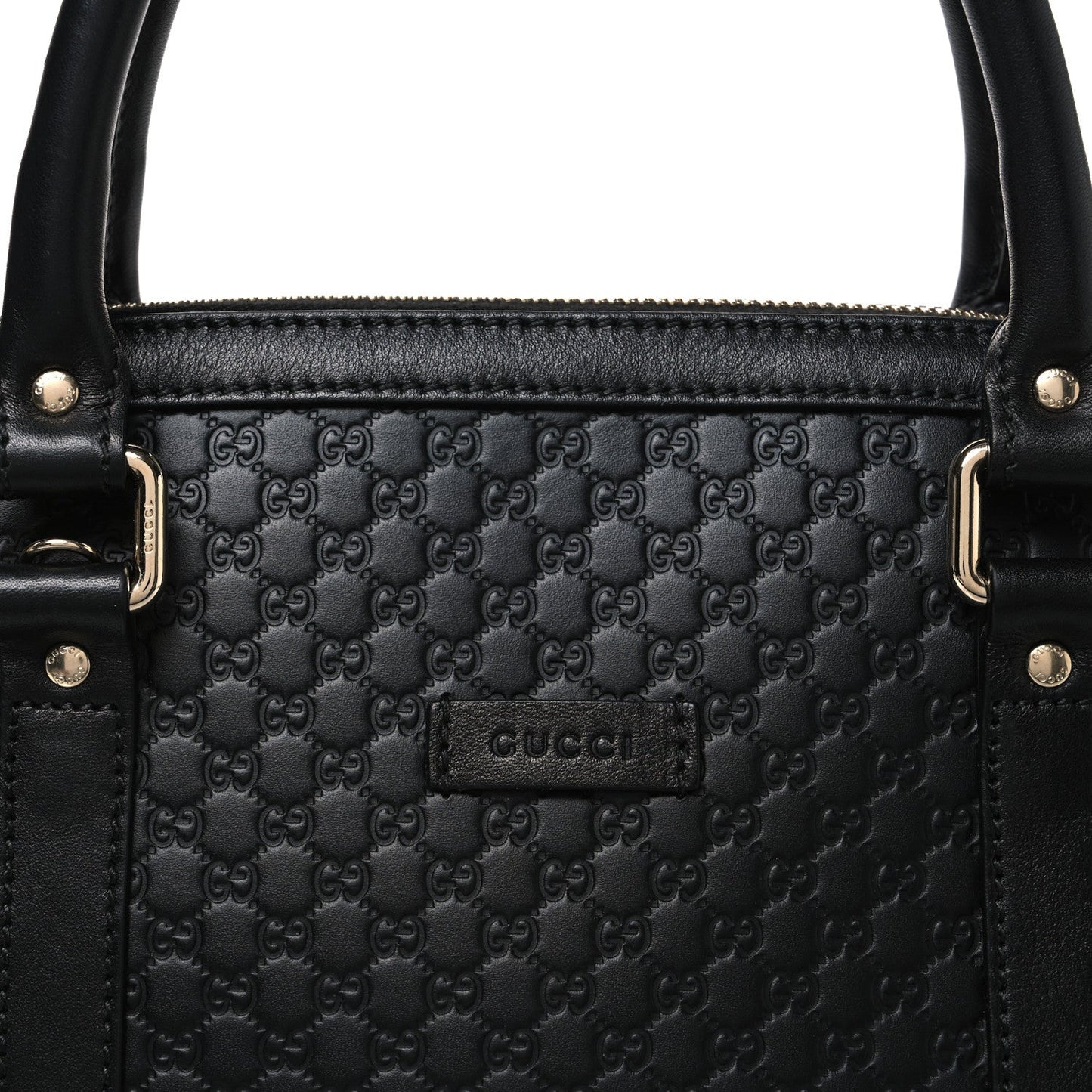 Microguccissima Medium Dome Bag Black