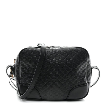 Microguccissima Mini Bree Messenger Bag Black
