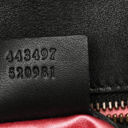 Velvet Matelasse Mini GG Marmont Shoulder Bag Black