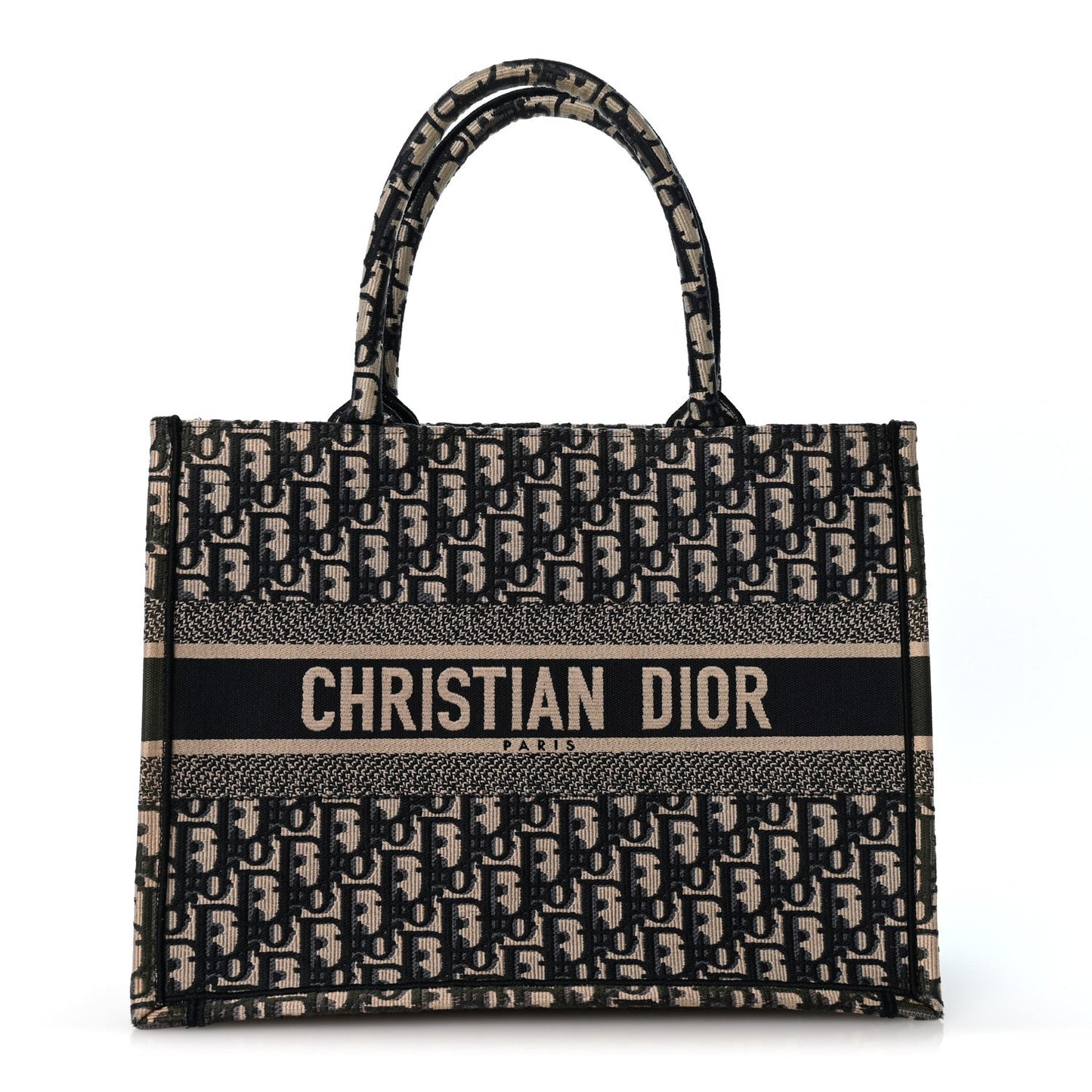 Oblique Medium Book Tote Blue Multicolor