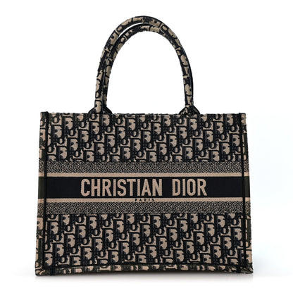 Oblique Medium Book Tote Blue Multicolor