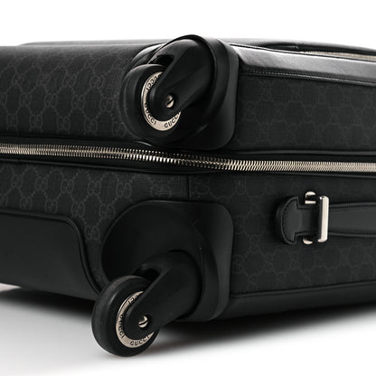 GG Supreme Monogram Calfskin Carry On Trolley Black