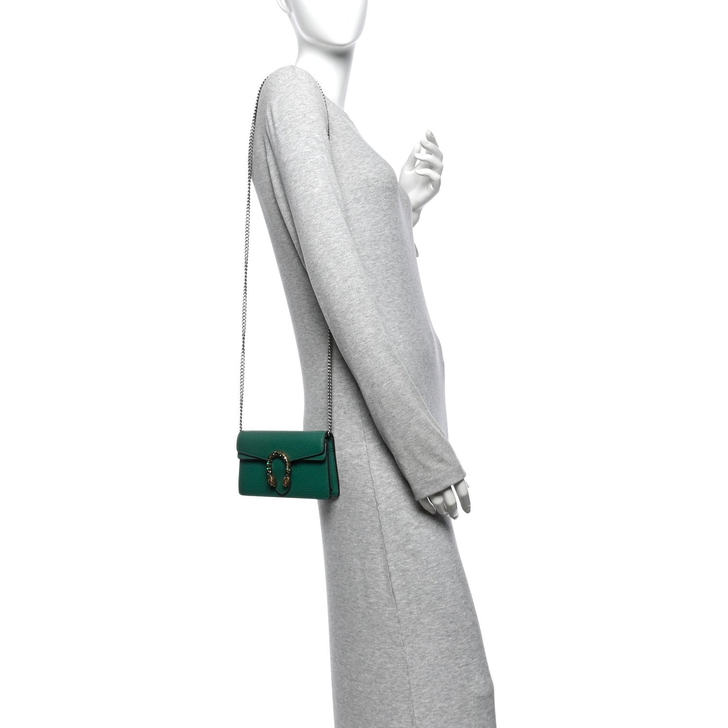 Calfskin Super Mini Dionysus Shoulder Bag Emerald