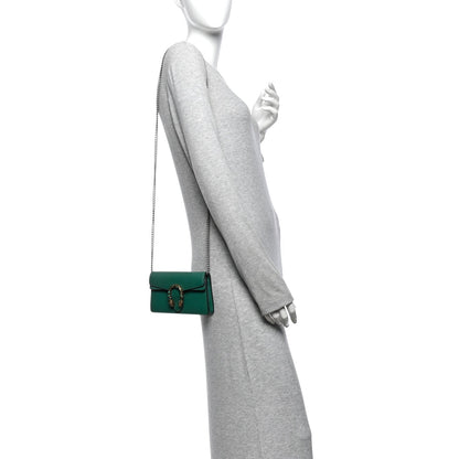 Calfskin Super Mini Dionysus Shoulder Bag Emerald