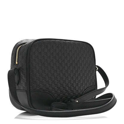 Microguccissima Mini Bree Messenger Bag Black
