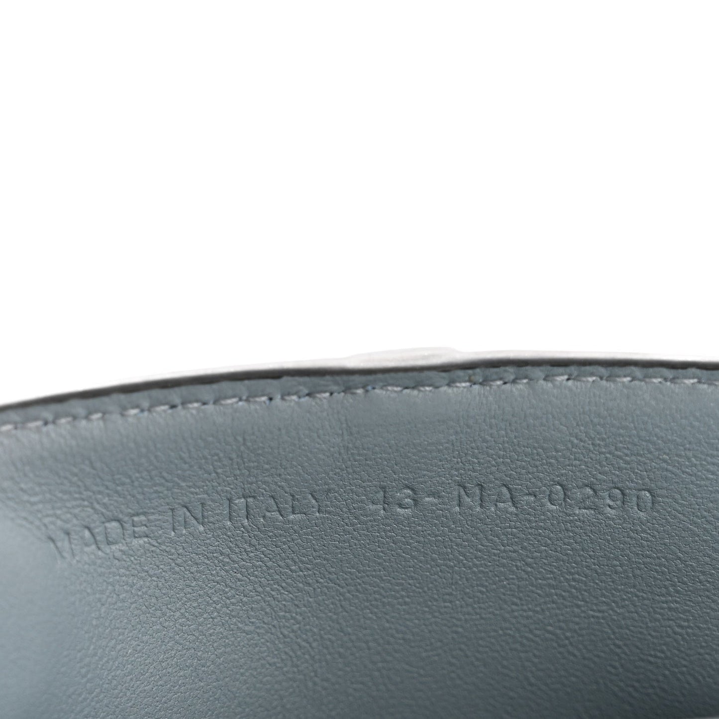 Goatskin Nano Saddle Chain Pouch Blue