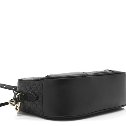 Microguccissima Mini Bree Messenger Bag Black