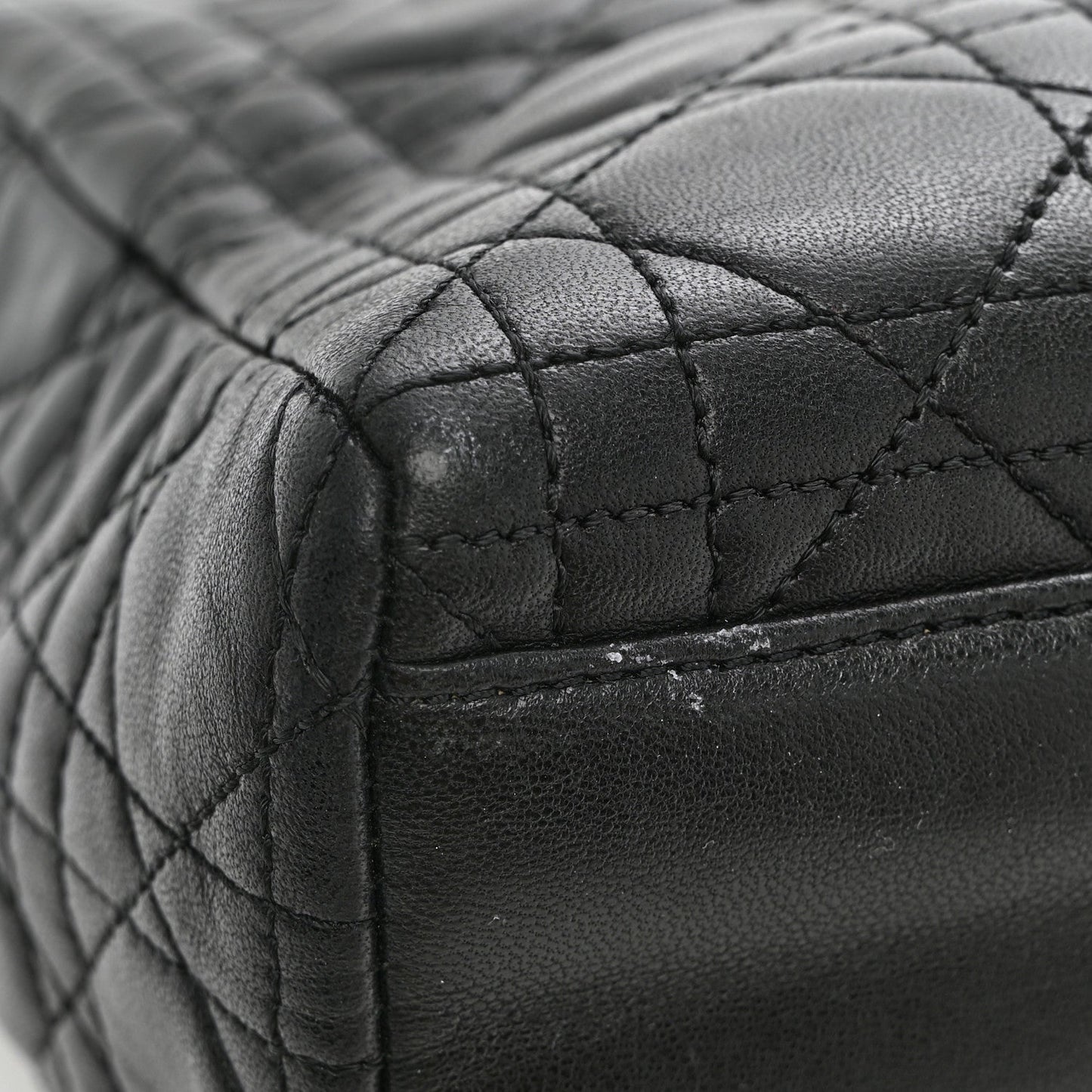 Lambskin Cannage Medium Lady Dior Black