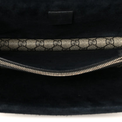 GG Supreme Monogram Small Dionysus Shoulder Bag Black