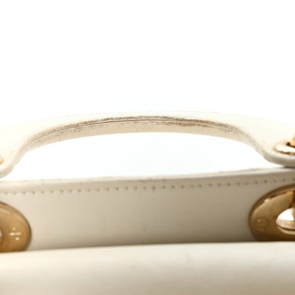 Lambskin Cannage Small My ABCDior Lady Dior White
