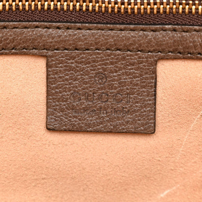 GG Supreme Monogram Medium Ophidia Shopping Tote Brown