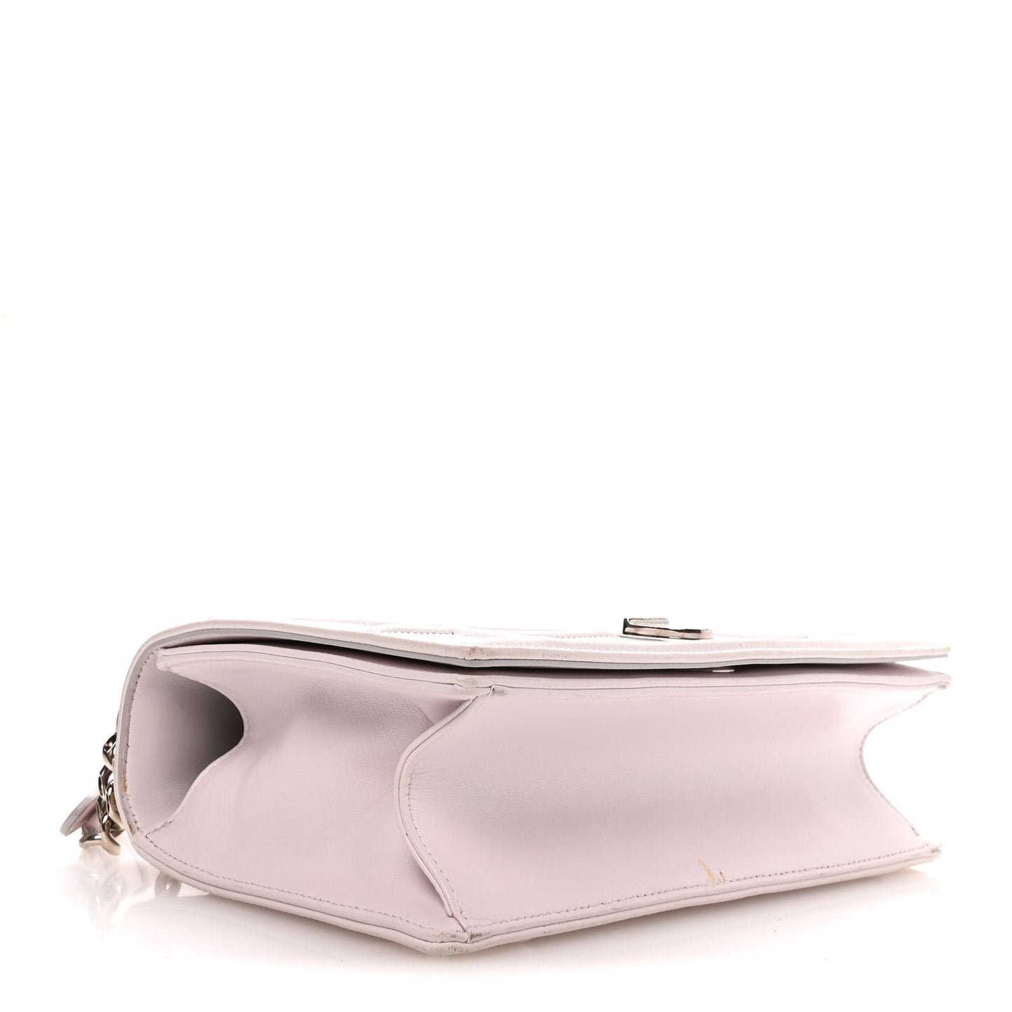 Calfskin Medium Diorama Flap Bag Off White