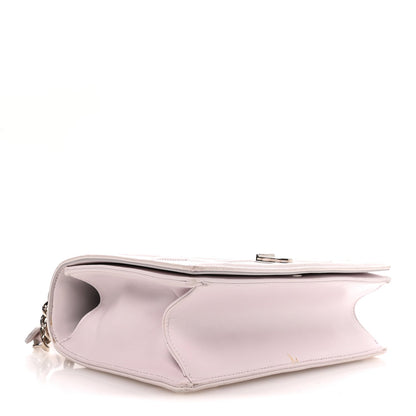 Calfskin Medium Diorama Flap Bag Off White