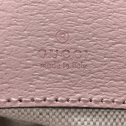 Monogram Jumbo GG Textured Dollar Calfskin Mini Ophidia Half Moon Hobo Beige Perfect Pink