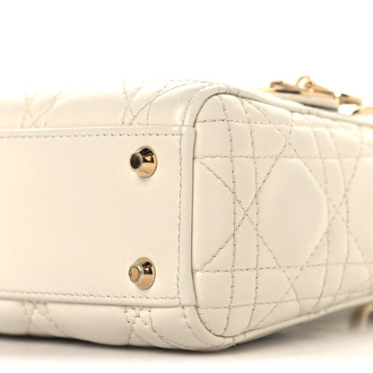 Lambskin Cannage Small My ABCDior Lady Dior Latte