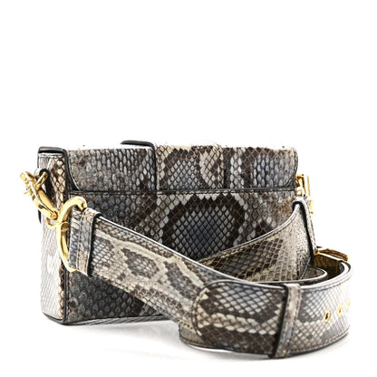 Snakeskin 30 Montaigne Box Bag Beige Multicolor