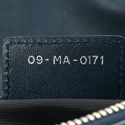 Lambskin Cannage Granville Polochon Blue