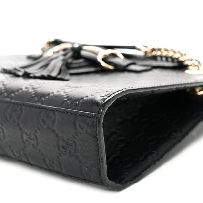 Guccissima Small Emily Shoulder Bag Black