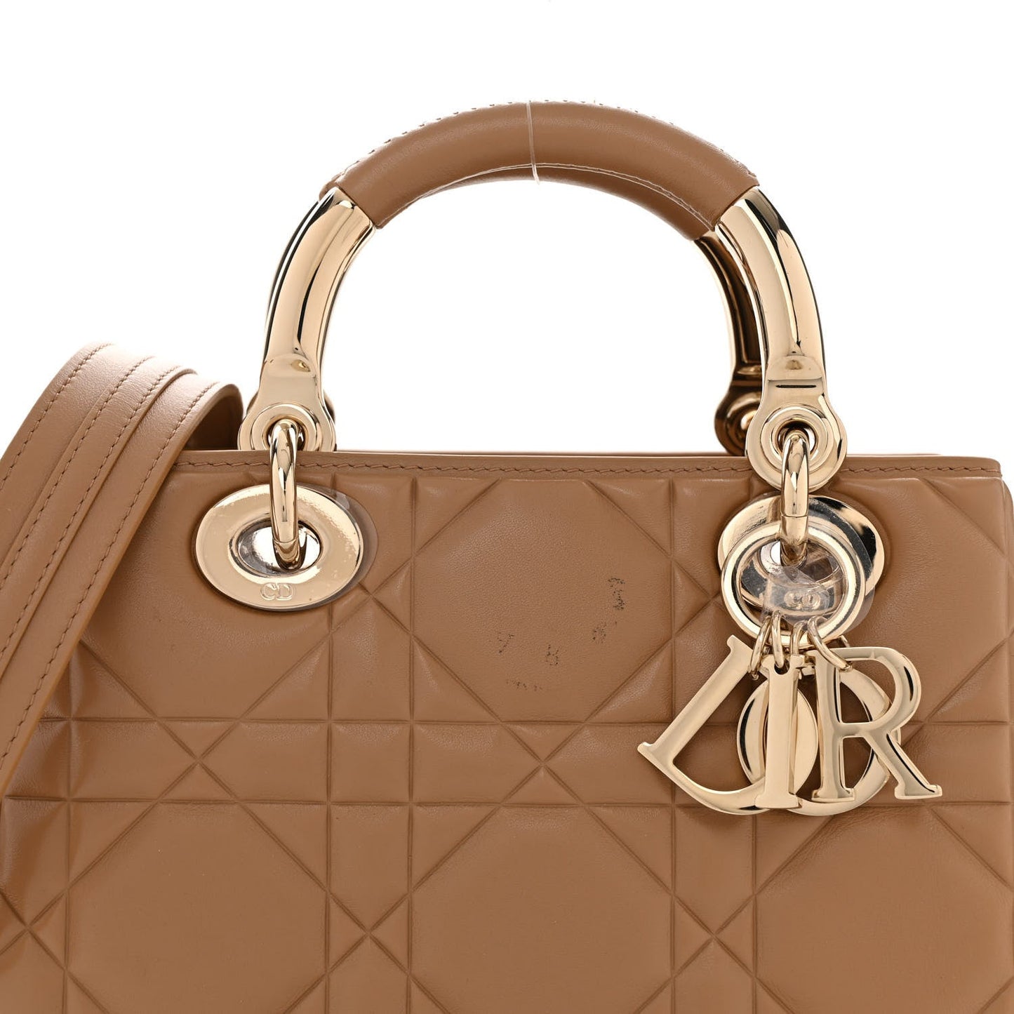 Calfskin Cannage Small The Lady 95.22 Beige
