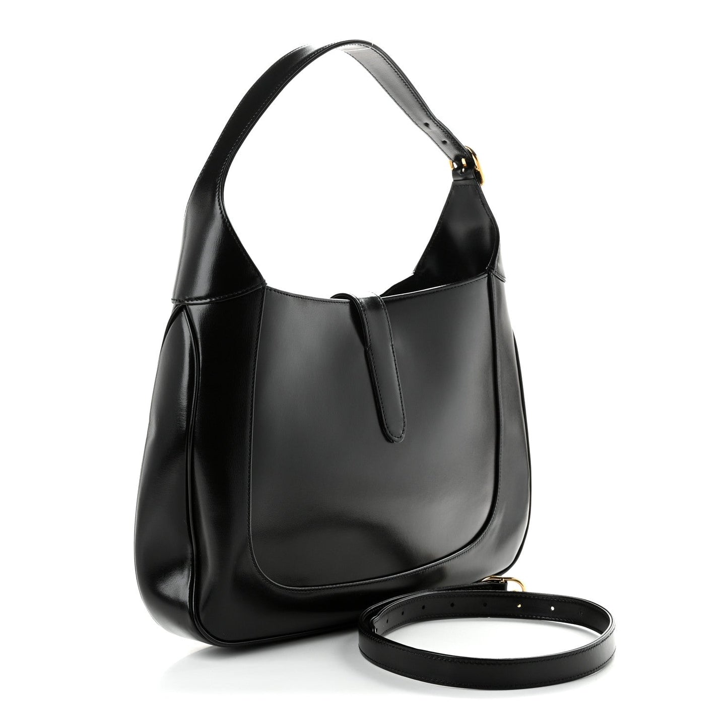 Boarded Dyana Lux Calfskin Medium Jackie 1961 Hobo Black