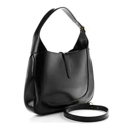 Boarded Dyana Lux Calfskin Medium Jackie 1961 Hobo Black