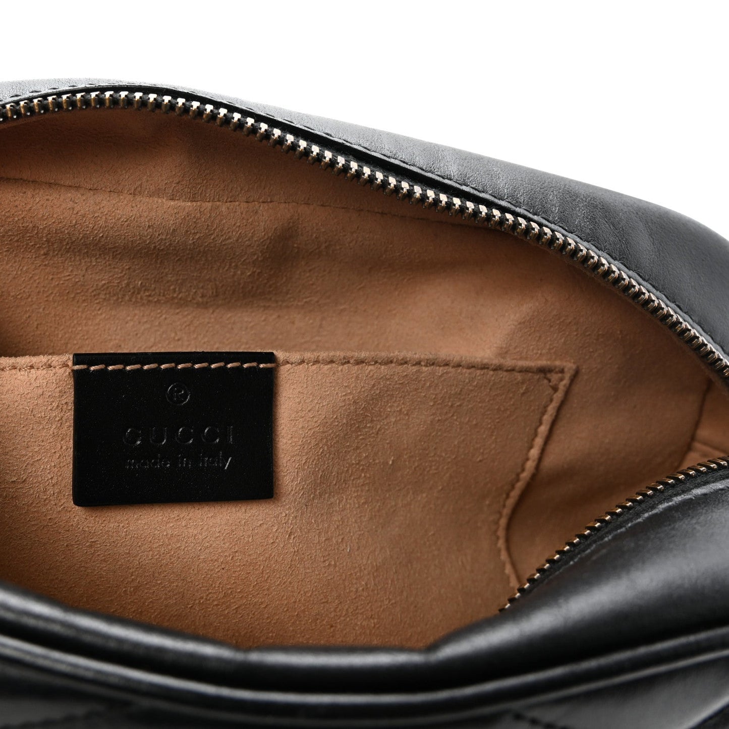 Calfskin Matelasse Small GG Marmont Chain Shoulder Bag Black