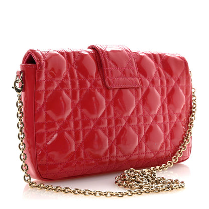 Patent Cannage Miss Dior Promenade Pouch Fuchsia