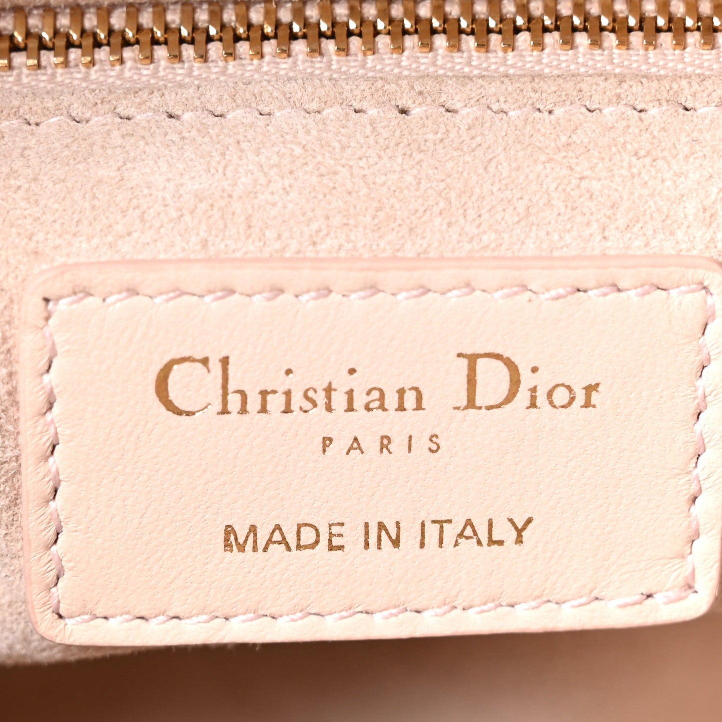 Lambskin Cannage Medium Lady Dior Light Pink