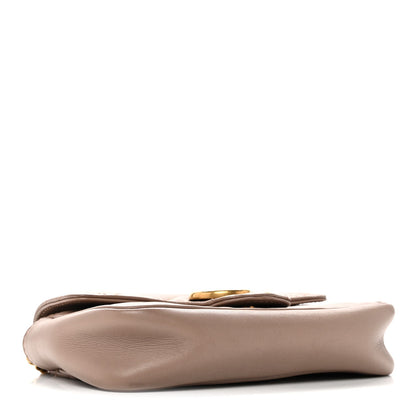 Calfskin Matelasse Super Mini GG Marmont Shoulder Bag Porcelain Rose