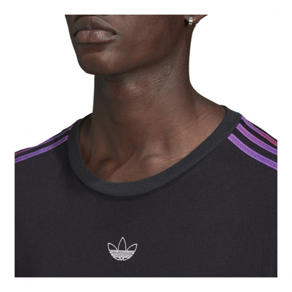 Adidas Original 3-STRIPES TEE Men’s - BLACK/MULTICOLOR