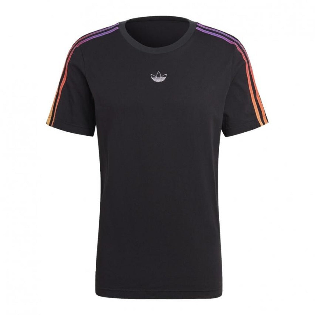 Adidas Original 3-STRIPES TEE Men’s - BLACK/MULTICOLOR