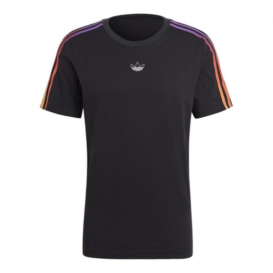 Adidas Original 3-STRIPES TEE Men’s - BLACK/MULTICOLOR