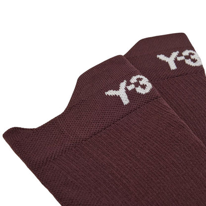 Y-3 Running Socks Unisex :Night Red