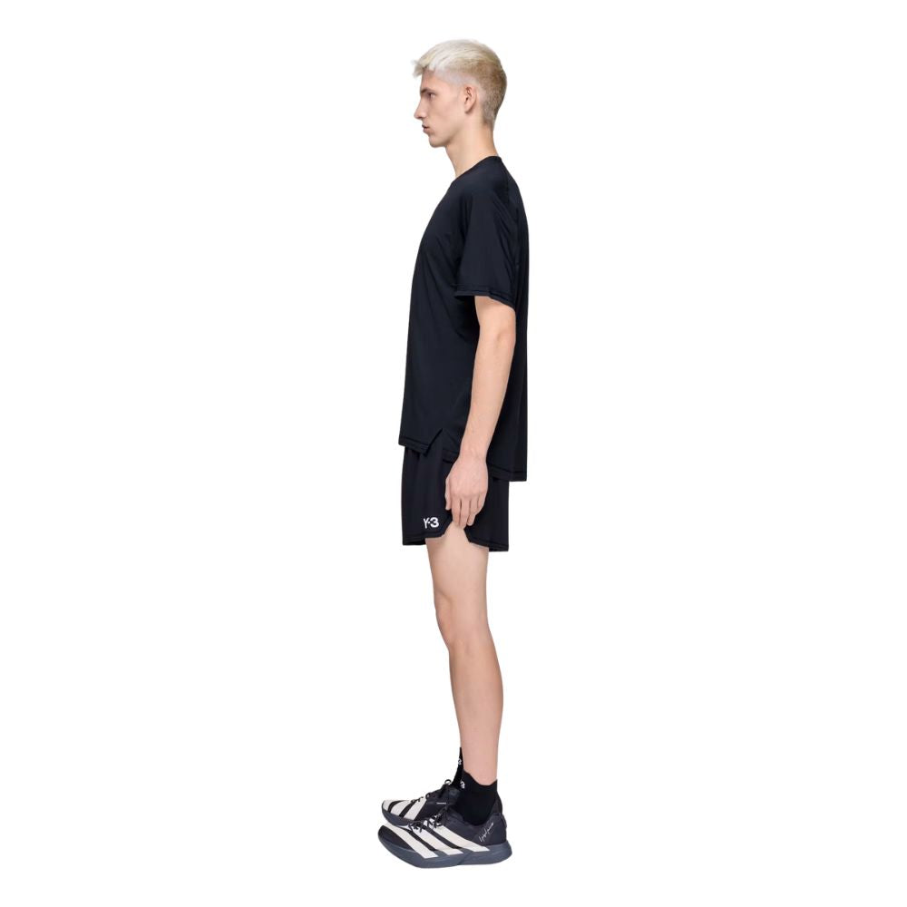 Y-3 Running Short Sleeve Tee Men’s :Black