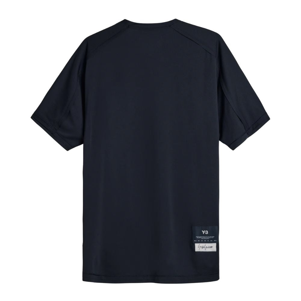 Y-3 Running Short Sleeve Tee Men’s :Black