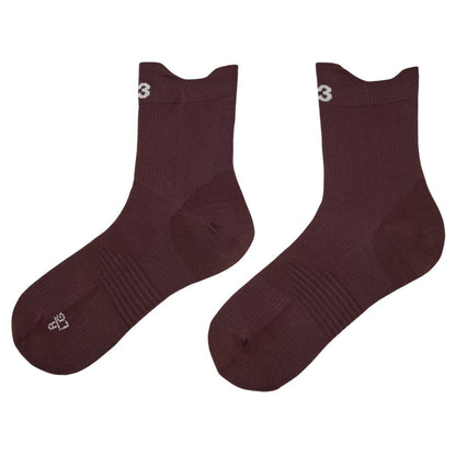 Y-3 Running Socks Unisex :Night Red