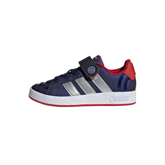 Marvel Avengers Grand Court Shoes Younger Kids and Toddlers :Dark Blue | Matte Silver