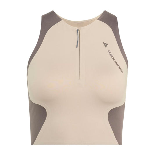 Running x Hermanos Koumori Crop Top Women’s :Wonder Beige | Charcoal