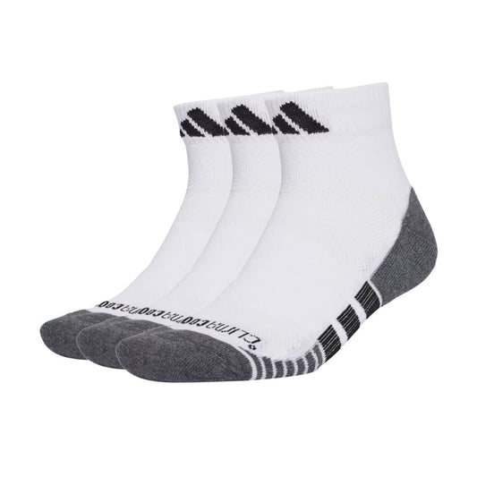 Adidas Performance Climacool Cushioned Quarter Socks 3-Pack :White | Black