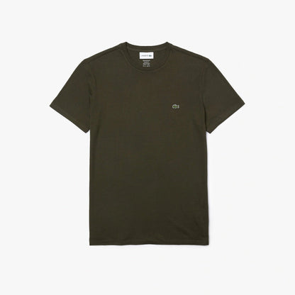 LACOSTE Regular fit CREW NECK T-SHIRT Men’s -Khaki green