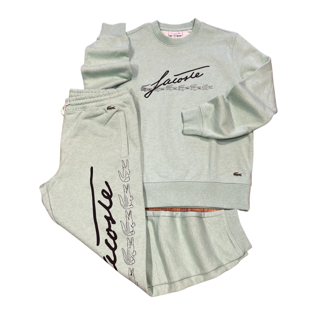 LACOSTE CREW NECK SWEATSUIT Men’s - GREEN -HCV