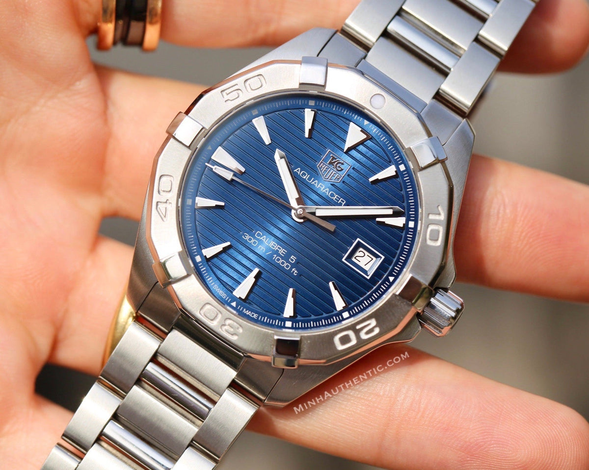 Tag Heuer Aquaracer Blue Dial Watch for Men - WAY2112.BA0928