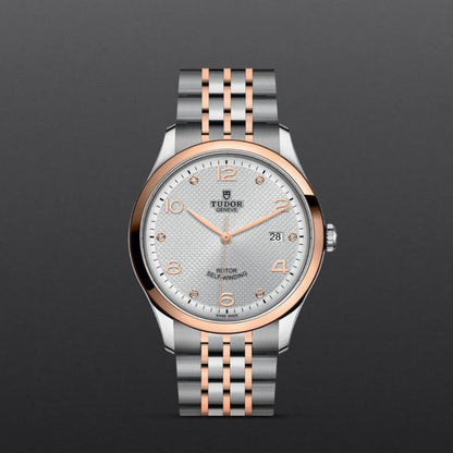 Tudor 1926 Automatic Diamonds Silver Dial Two Tone Steel Strap Watch for Men - M91651-0002