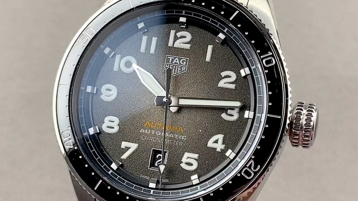 Tag Heuer Autavia Automatic Grey Dial Silver Steel Strap Watch for Men - WBE5114.EB0173