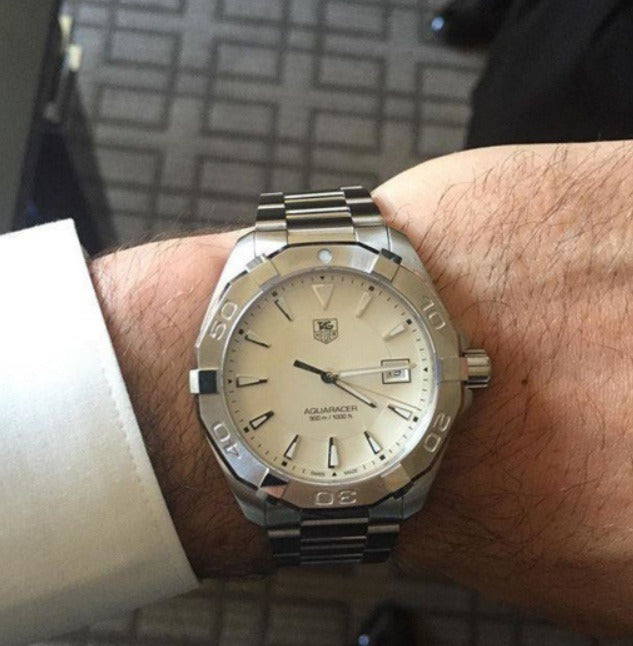 Tag Heuer Aquaracer White Dial Watch for Men - WAY1111.BA0928