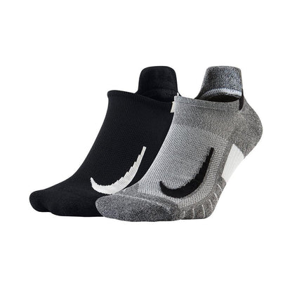 Nike Multiplier No Show Running Socks (2 Pack)