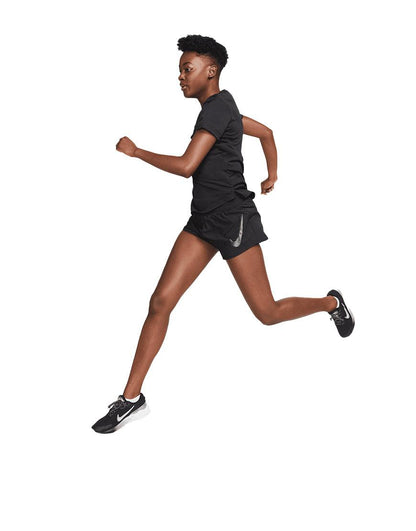 Women's DriFIT One Swoosh Running Shorts :Black