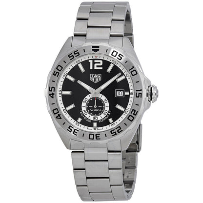 Tag Heuer Formula 1 Automatic Black Dial Silver Steel Strap Watch for Men - WAZ2012.BA0842