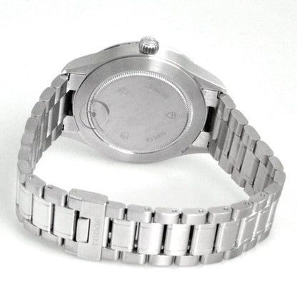 Tudor Style Automatic Black Dial Silver Steel Strap Watch for Men - M12710-0003