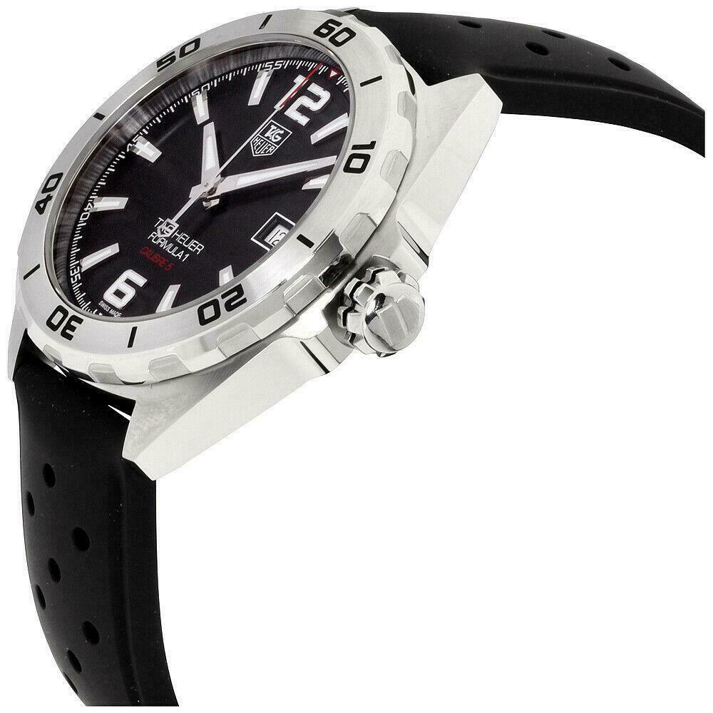 Tag Heuer Formula 1 Automatic Black Dial Black Rubber Strap Watch for Men - WAZ2113.FT8023